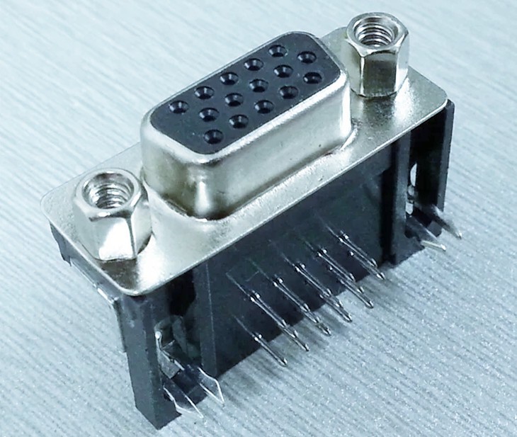 HDR母端-XXp弯式焊接插座